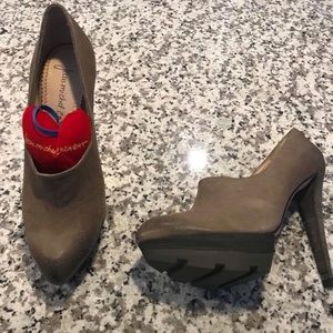 Leather Platform Heels